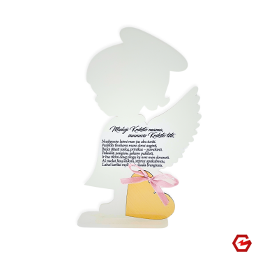 Statulėlė "Krikšto tėveliams - mergaitė"