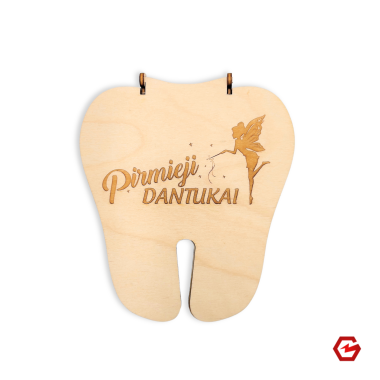 Medinis dėkliukas "Pirmieji dantukai"