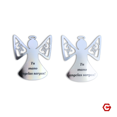 Angelas "Tu mano angelas sargas!" sidabrinis