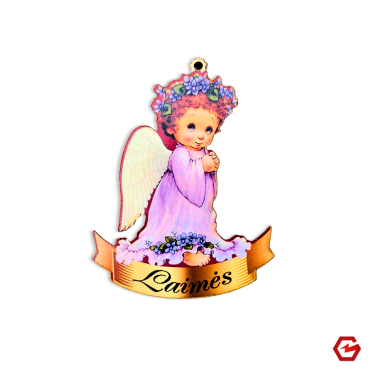 Angelas su linkėjimu