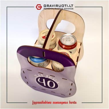 Dėžutė "Gira" 4 skardinėms ar buteliams