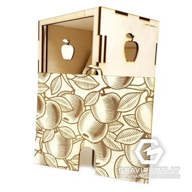 Dėžutė sulčių pakuotėms su kraneliu