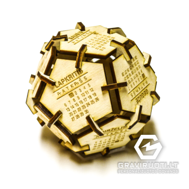 Kalendorius - dodakaedras 2025