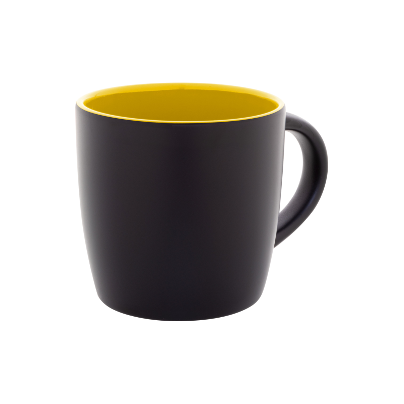 Keramikinis puodelis geltonas