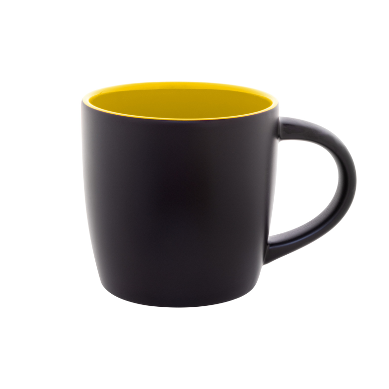 Keramikinis puodelis geltonas