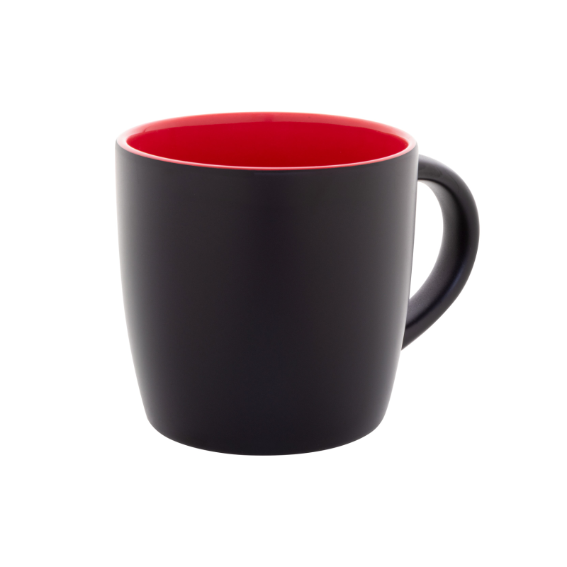 Keramikinis puodelis raudonas 