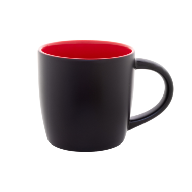 Keramikinis puodelis raudonas 