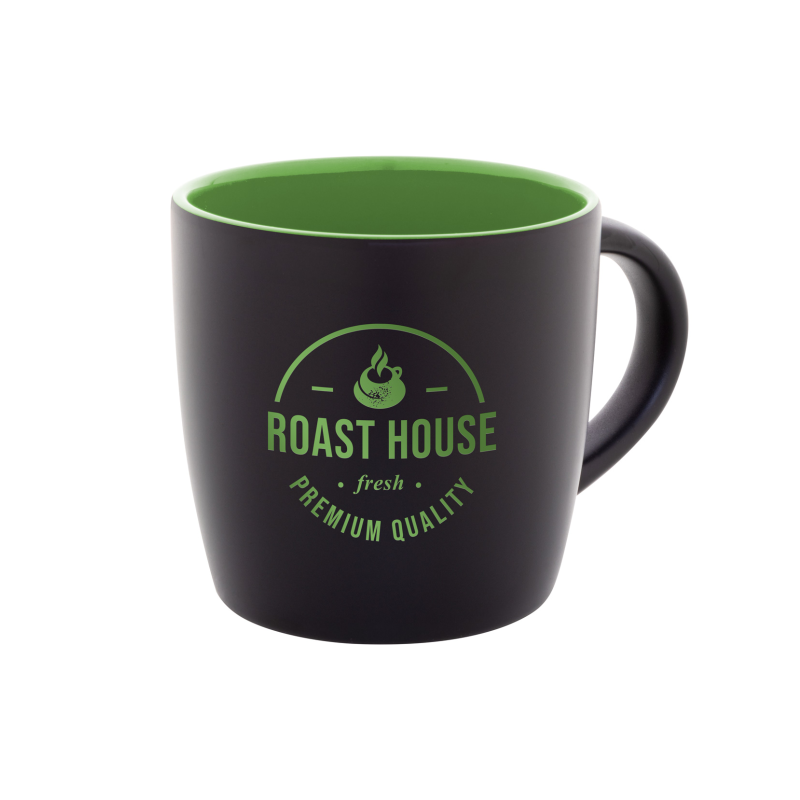 Keramikinis puodelis žalias