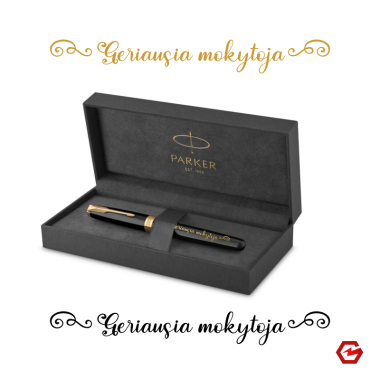 Rafinuotas Plunksnakotis Parker "Mokytojai" premium dėžutėje 