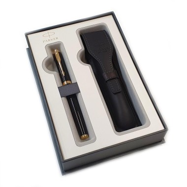 Plunksnakotis PARKER FP IM GT su dėklu firminėje dovanų dėžutėje