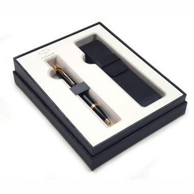 Rašiklis PARKER IM BLACK GT su EKO dėklu firminėje dovanų dėžutėje