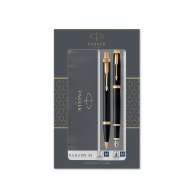 Plunksnakotis ir rašiklis PARKER IM BLACK GT dovanų dėžutėje