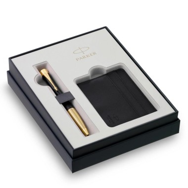 Rašiklis PARKER URBAN TWIST muted black GT su kortelių dėklu