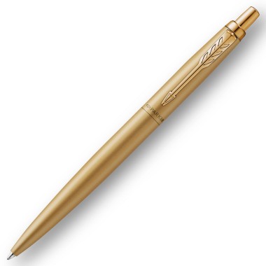 Tušinukas Parker Jotter XL Monochrome Gold su odiniu dėklu