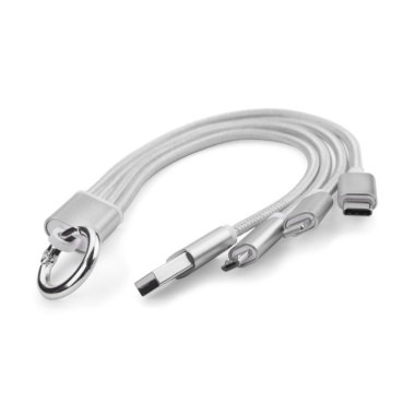 USB laidas 3 viename pilkas