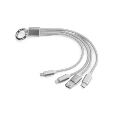 USB laidas 3 viename pilkas