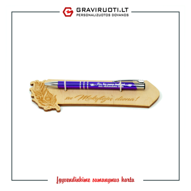 Tušinukas su stoveliu "SU MOKYTOJŲ DIENA!"