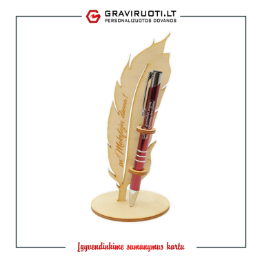 Tušinukas su stoveliu "SU MOKYTOJŲ DIENA"