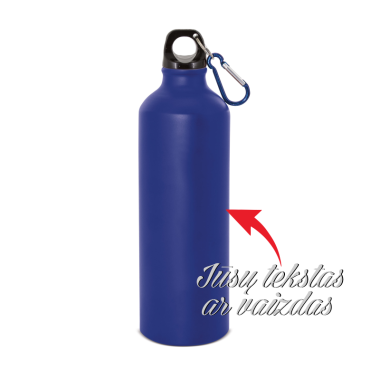 Gertuvė vandeniui (aliumininė) matinė mėlyna