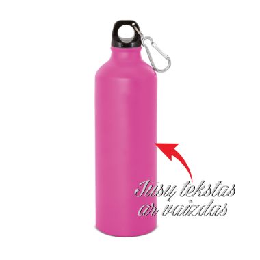 Gertuvė vandeniui (aliumininė) matinė rožinė