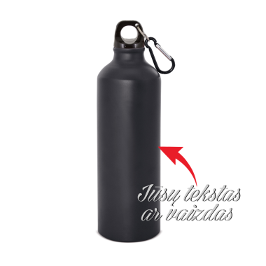 Gertuvė vandeniui (aliumininė) matinė juoda