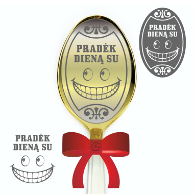 Šaukštelis dovanų dėžutėje "Smile"