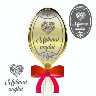 Šaukštelis dovanų dėžutėje MYLIMAI ANYTAI