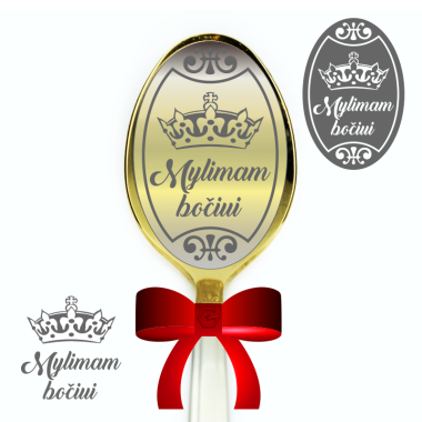 Šaukštelis dovanų dėžutėje MYLIMAM BOČIUI