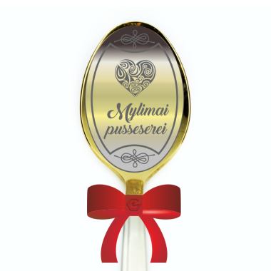 Šaukštelis dovanų dėžutėje MYLIMAI PUSSESEREI