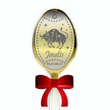 Šaukštelis dovanų dėžutėje "Jautis"