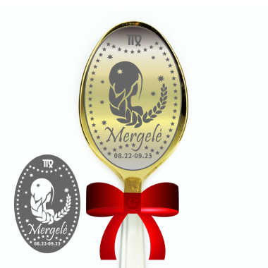 Šaukštelis dovanų dėžutėje "Mergelė"