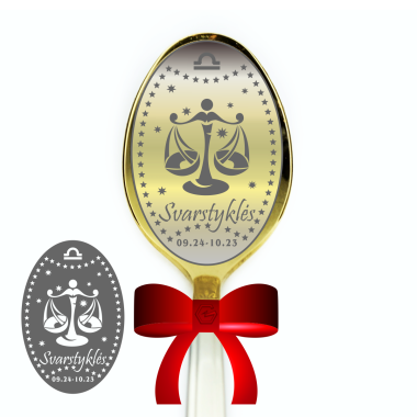 Šaukštelis dovanų dėžutėje "Svarstyklės"