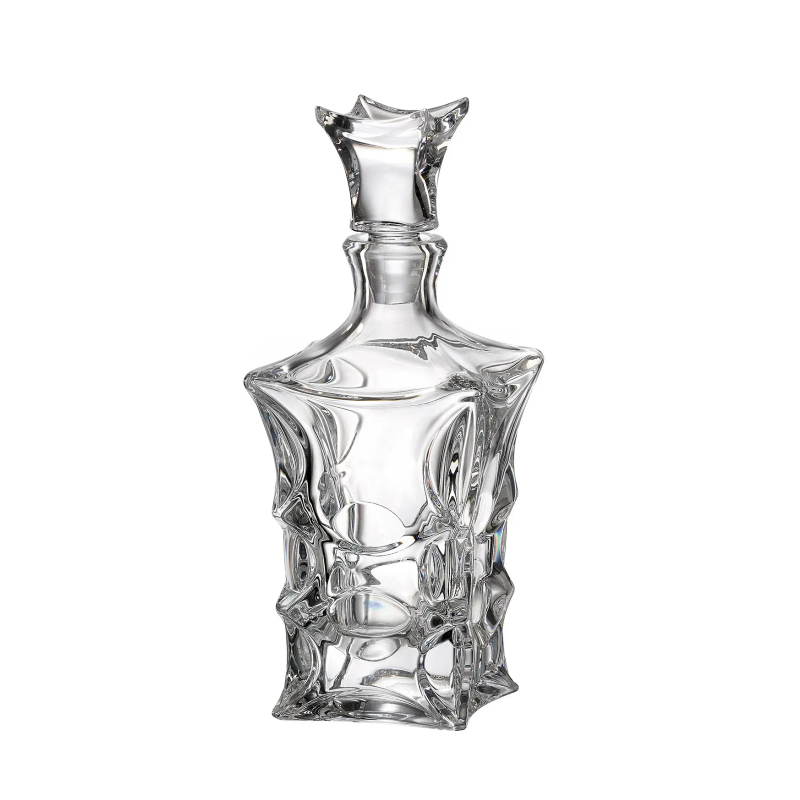 Prabangus krištolinis rinkinys viskiui BOHEMIA. Nemokamas graviravimas