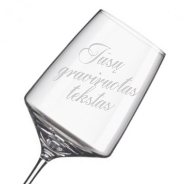 Krištolinė taurė Personalizuota