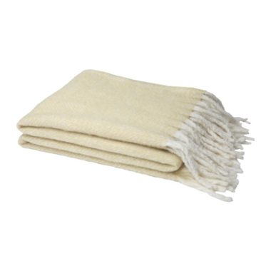 Megztas pledas (smėlio spalva) 