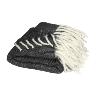 Megztas pledas (juodas) 