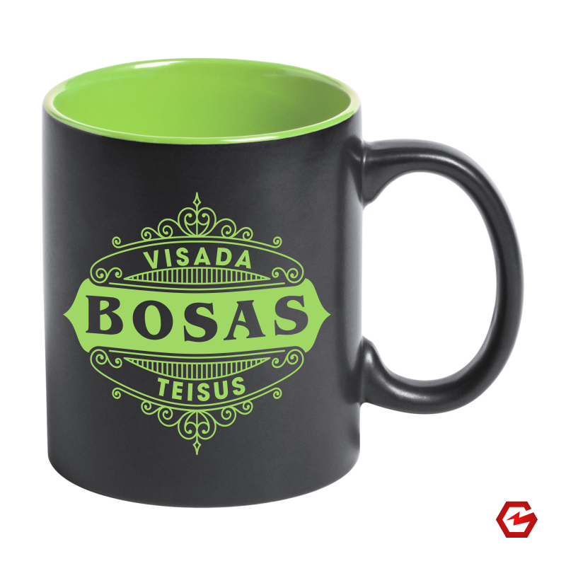 Puodelis "Bosas visada teisus"