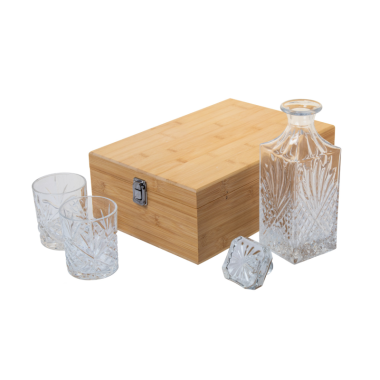 Prabangus grafino ir taurių rinkinys viskui elegantiškoje dėžutėje