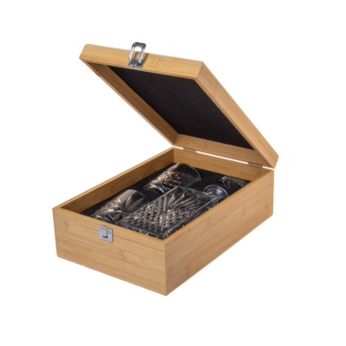 Prabangus grafino ir taurių rinkinys viskui elegantiškoje dėžutėje