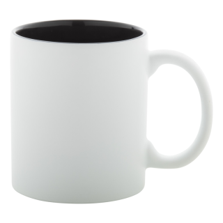 Keramikinis puodelis su juodu vidumi 350 ml