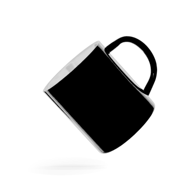 Nerūdijančio plieno puodelis juodas 300 ml 