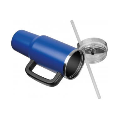 Kelioninis puodelis XXL mėlynas