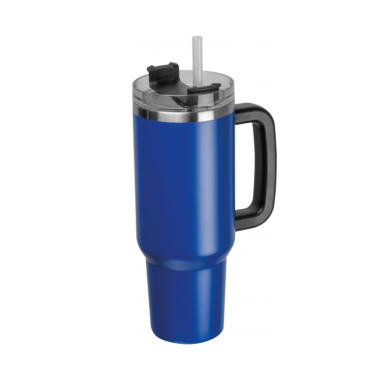 Kelioninis puodelis XXL mėlynas