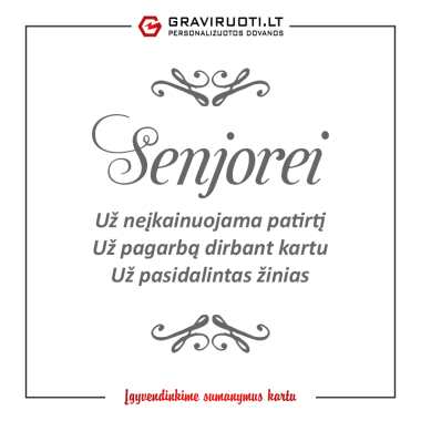 Dovana išleistuvėms į pensiją
