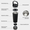 Gertuvė STANLEY Vitalize Shaker 0,59 L (juoda). Nemokamas graviravimas Gertuvė STANLEY Vitalize Shaker 0,59 L (juoda). Nemokamas graviravimas