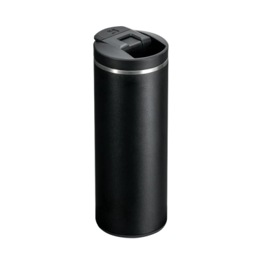 Termosinis puodelis „STANLEY The AeroLight” Flip Top 0,35 L (juodas). Nemokamas graviravimas. 