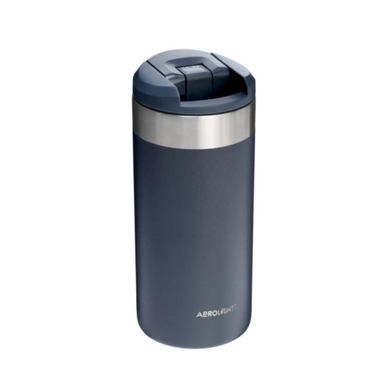 Termosinis puodelis „STANLEY AEROLIGHT” 0,35 L (grafito). Nemokamas graviravimas. 