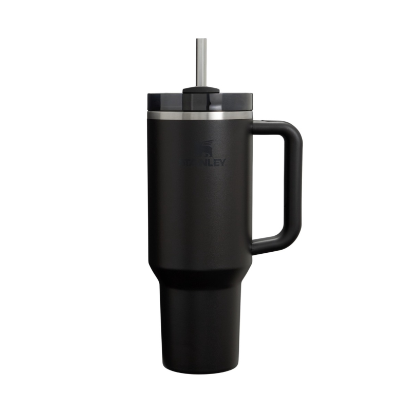 Gertuvė STANLEY THE QUENCHER 1,18 L (juoda). Nemokamas graviravimas. 