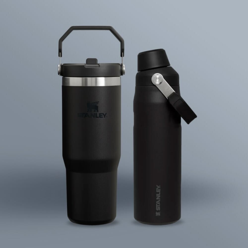 Gertuvė STANLEY The IceFlow 0,9 L (juoda). Nemokamas graviravimas. 