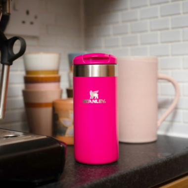 Termosinis puodelis „STANLEY AEROLIGHT” 0,35 L (rožinė). Nemokamas graviravimas. 